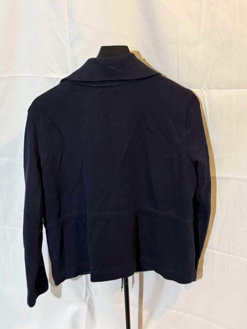 Chaps Dark Navy Utility Jacket with Button Front - Picture 6 of 6